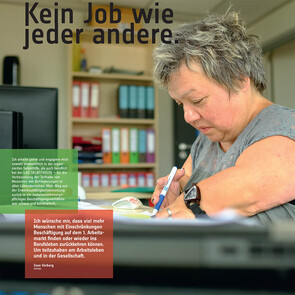 Ines Vorberg: „Ich wünsche mir, dass viel mehr Menschen mit Einschränkungen Beschäftigung auf dem 1. Arbeitsmarkt finden oder wieder ins Berufsleben zurückkehren können, um teilzuhaben am Arbeitsleben und in der Gesellschaft.“